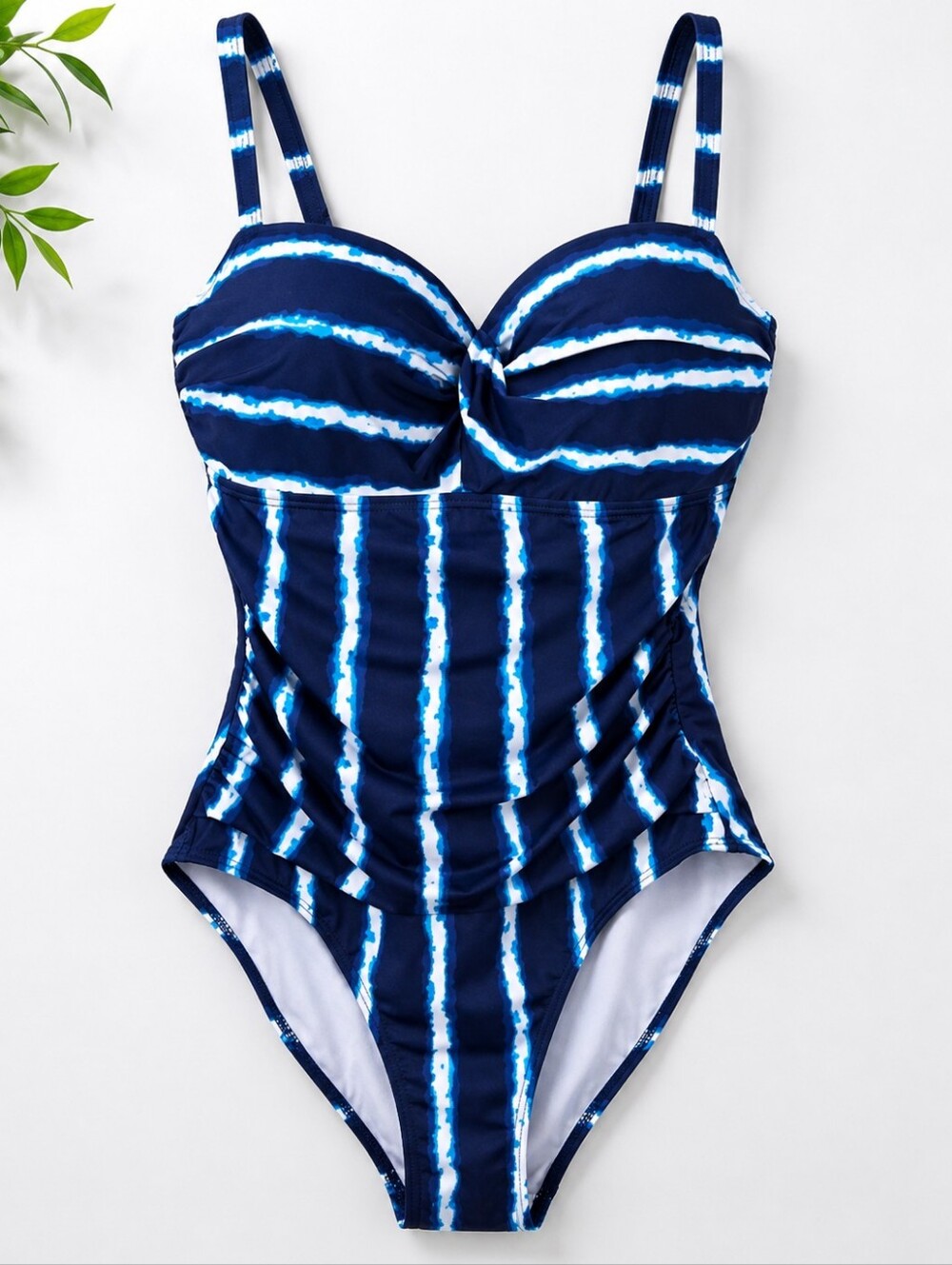 Togs Australia Navy Shibori Tummy Control One Piece Swimsuit Size 10